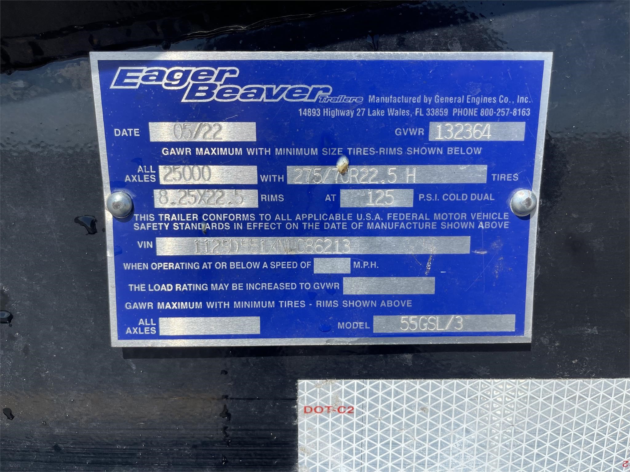 2022 EAGER BEAVER 55GSL 7276245762 2022 EAGER BEAVER 55GSL 7276245762