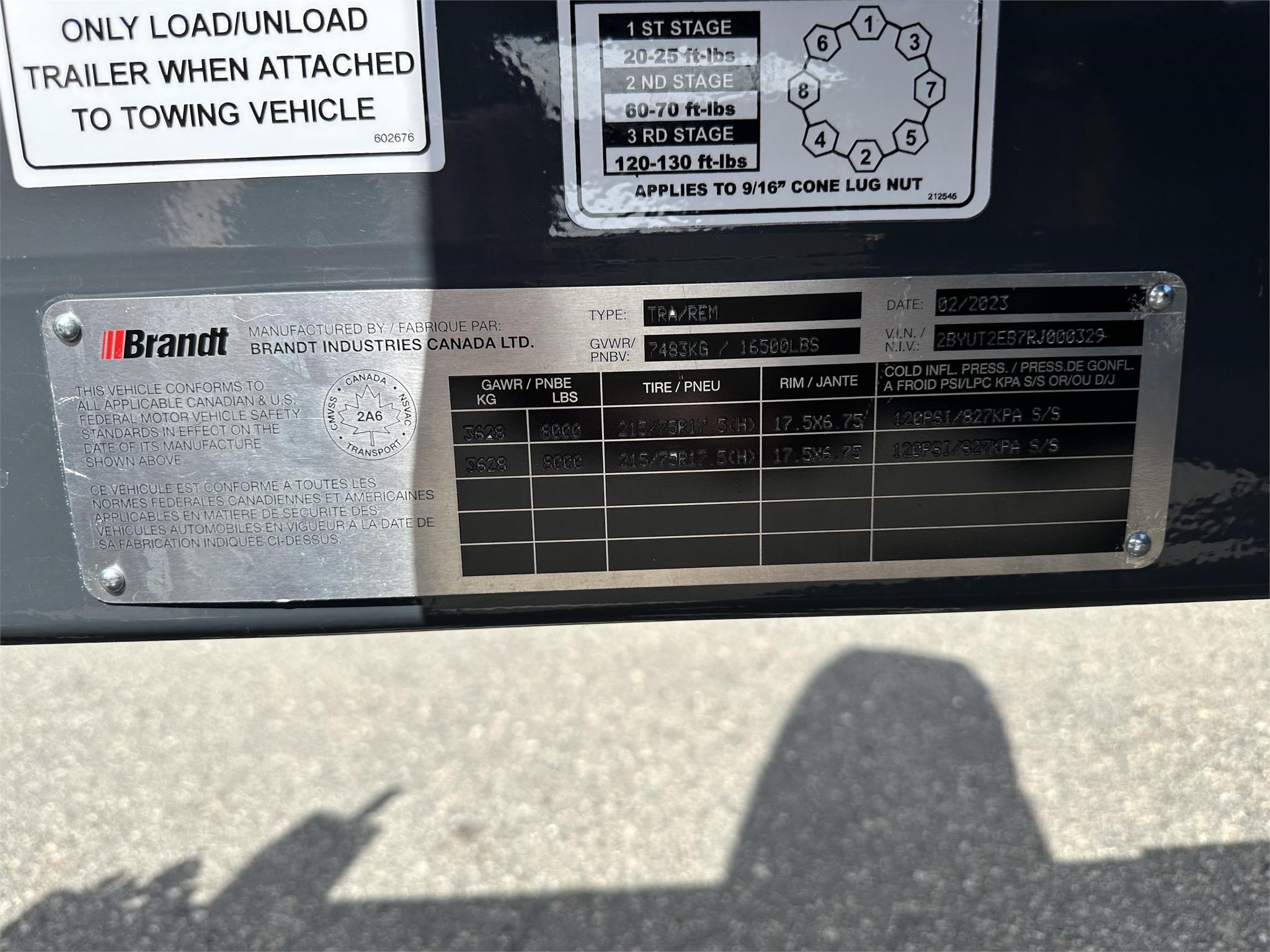 2024 BRANDT UBT822 8025755764 2024 BRANDT UBT822 8025755764